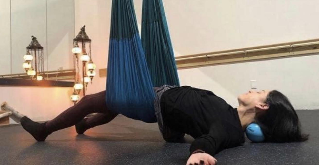 Nov 10- Come work out your tension! This workshop includes Myofascial Release & Trigger Point Therapy combined with yogic breathing techniques. Using the aerial hammock for support, we will apply gentle sustained pressure into connective tissue via massage balls. 